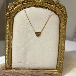 Gold Heart Pendant Necklace